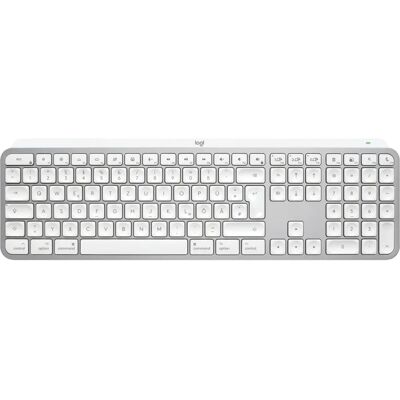 Logitech MX Keys S für Mac kabellose Tastatur - Aluminium, Weiß Logitech MX Keys S für Mac kabellose Tastatur - Aluminium, Weiß