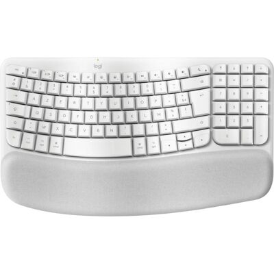 Clavier Logitech Wave Keys pour Mac Bluetooth Blanc - Sans Fil Clavier Logitech Wave Keys pour Mac Bluetooth Blanc - Sans Fil
