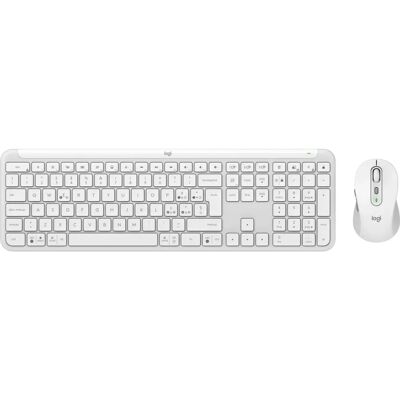 Logitech MK950 Signature Tastiera e Mouse Inclusi Office RF Wireless + Bluetooth QWERTY Italiano Bianco Logitech MK950 Signature Tastiera e Mouse Inclusi Office RF Wireless + Bluetooth QWERTY Italiano Bianco
