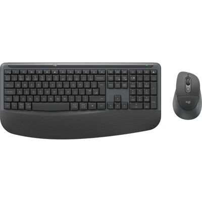 Logitech - Signature Comfort Plus MK880 - Bluetooth - 3-enheter Easy-Switch - tastatur og mus Logitech - Signature Comfort Plus MK880 - Bluetooth - 3-enheter Easy-Switch - tastatur og mus