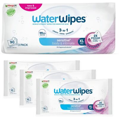 WaterWipes - Adult Care Sensitive Wipes - Extra Large WaterWipes - Adult Care Sensitive Wipes - Extra Large