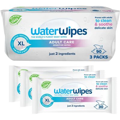 WaterWipes Sanfte Erwachsenentücher - Feuchte Tücher WaterWipes Sanfte Erwachsenentücher - Feuchte Tücher