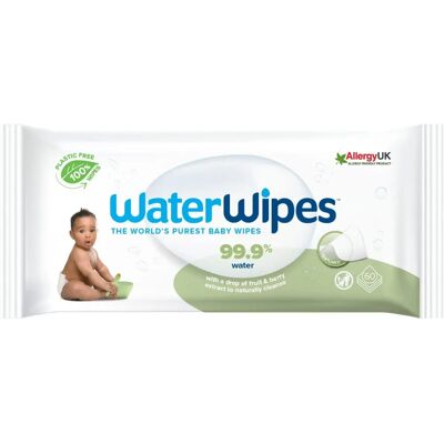 Waterwipes Baby Biologisch Afbreekbare Doekjes - Voor gevoelige huid - 60 stuks Waterwipes Baby Biologisch Afbreekbare Doekjes - Voor gevoelige huid - 60 stuks