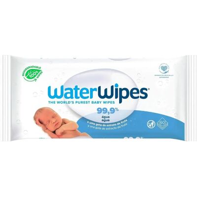 Lenços Umedecidos WaterWipes - Biodegradáveis - 60 unidades Lenços Umedecidos WaterWipes - Biodegradáveis - 60 unidades