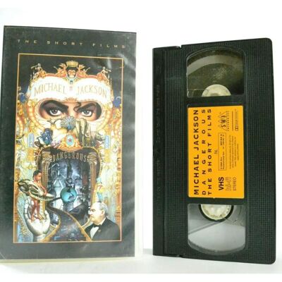Michael Jackson - Dangerous - Les courts-métrages - VHS - 1993 - 112 min - Sony - Publicité Michael Jackson - Dangerous - Les courts-métrages - VHS - 1993 - 112 min - Sony - Publicité