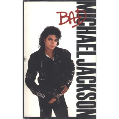Michael Jackson Bad Cassette - Cassette audio - Publicité Michael Jackson Bad Cassette - Cassette audio - Publicité