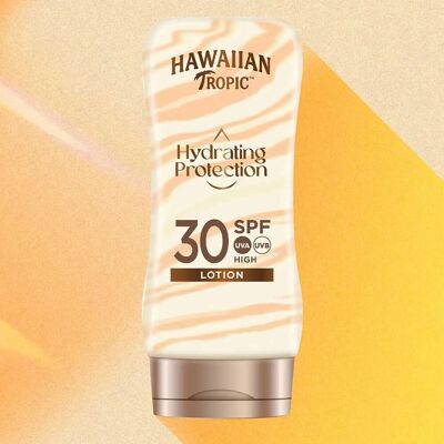 Hawaiian Tropic SPF 30 Loción Hidratante con Seda - Protector solar Hawaiian Tropic SPF 30 Loción Hidratante con Seda - Protector solar