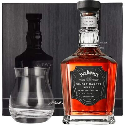 Jack Daniel's Select Single Barrel Tennessee Whiskey - 47% Vol. 0,7l Coffret Cadeau avec Verre - Publicité Jack Daniel's Select Single Barrel Tennessee Whiskey - 47% Vol. 0,7l Coffret Cadeau avec Verre - Publicité