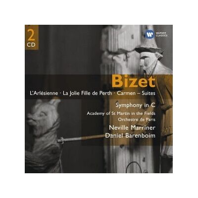 Warner Music Sir Neville Marriner - Œuvres orchestrales de Bizet - CD de musique - Publicité Warner Music Sir Neville Marriner - Œuvres orchestrales de Bizet - CD de musique - Publicité