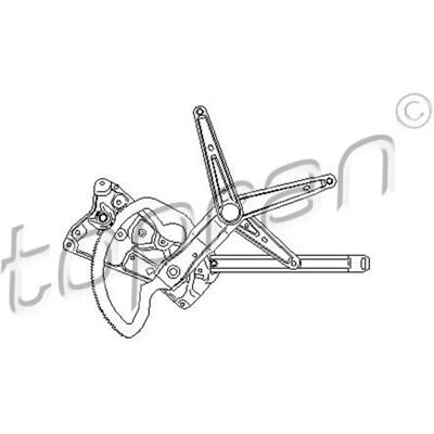 Topran - Fensterheber elektrisch vorne rechts BMW 3 - FrontRight - Ohne Motor - Car Window Regulator Topran - Fensterheber elektrisch vorne rechts BMW 3 - FrontRight - Ohne Motor - Car Window Regulator