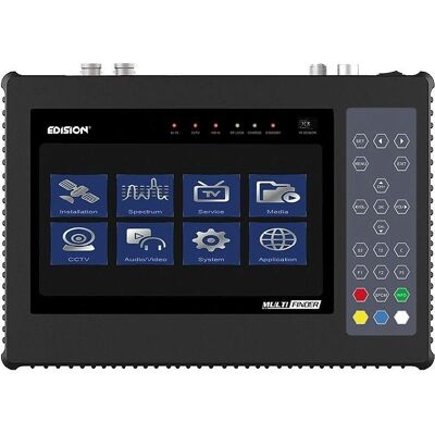 Edision Multi-Finder - DVB-S/C/T2 - H.265/HEVC - Messgerät & CCTV Tester Edision Multi-Finder - DVB-S/C/T2 - H.265/HEVC - Messgerät & CCTV Tester
