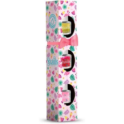 Set de esmaltes de uñas para niños Snails Flamingo - 3 colores Set de esmaltes de uñas para niños Snails Flamingo - 3 colores