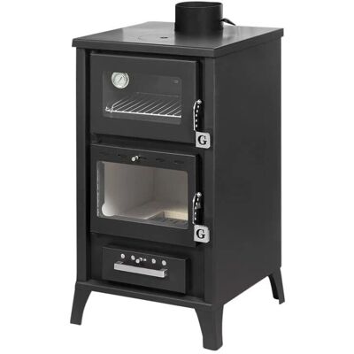 Divina Fire Holzofen Ares 15,3kW mit Backofen - Modernes Design Divina Fire Holzofen Ares 15,3kW mit Backofen - Modernes Design