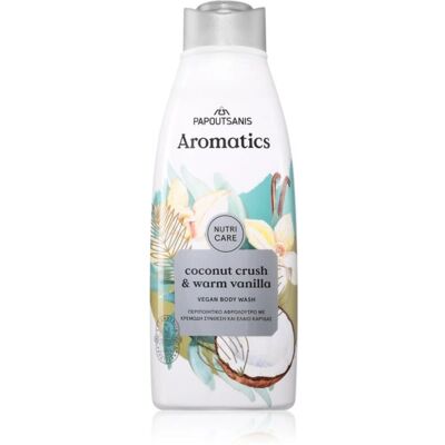 PAPOUTSANIS Aromatics Coconut Crush - Gel douche - Publicité PAPOUTSANIS Aromatics Coconut Crush - Gel douche - Publicité