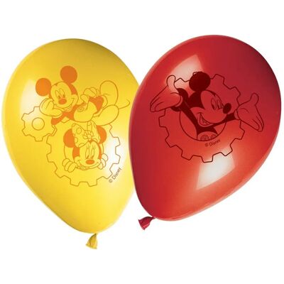 Ballons en latex Mickey Mouse Disney - Lot de 8 - Publicité Ballons en latex Mickey Mouse Disney - Lot de 8 - Publicité