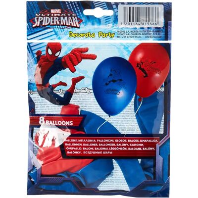 Jadeo 8 Blue and Red Spiderman Latex Balloons - latex balloons Jadeo 8 Blue and Red Spiderman Latex Balloons - latex balloons