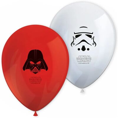 Procos S.A. Ballons en latex Star Wars Darth Vader - 8 pièces - Publicité Procos S.A. Ballons en latex Star Wars Darth Vader - 8 pièces - Publicité