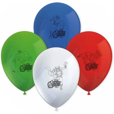 Marvel Avengers Latex Balloons - 8 Pack - Colorful Party Decor Marvel Avengers Latex Balloons - 8 Pack - Colorful Party Decor