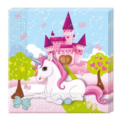 Procos Einhorn 20 Mehrfarbige Papierservietten - Papierservietten Procos Einhorn 20 Mehrfarbige Papierservietten - Papierservietten