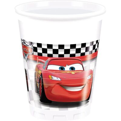 Gobelets en Plastique Disney Cars 200ml - Décoration de Fête Gobelets en Plastique Disney Cars 200ml - Décoration de Fête