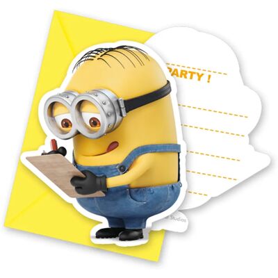 Folat 87181P Invitation Fête Minions - Jeu de Cartes & Enveloppes - Publicité Folat 87181P Invitation Fête Minions - Jeu de Cartes & Enveloppes - Publicité