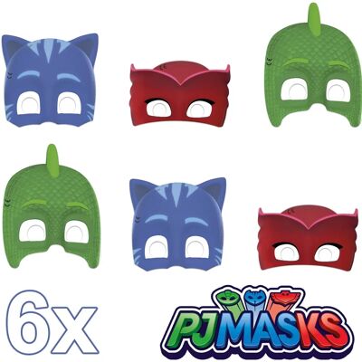 My Other Me 6 Pyjamasques Cardboard Masks - Masks My Other Me 6 Pyjamasques Cardboard Masks - Masks