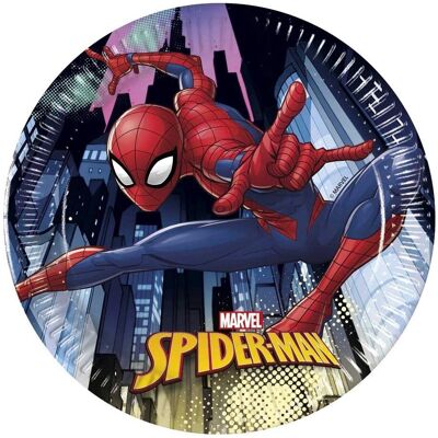 Spider-Man Junior Papieren Borden - Kinderfeestservies Spider-Man Junior Papieren Borden - Kinderfeestservies