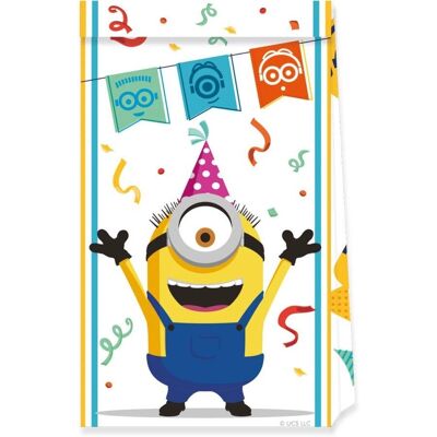 Procos Sac cadeau pour fête Minions - Publicité Procos Sac cadeau pour fête Minions - Publicité