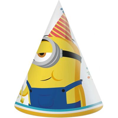 Minions Party Hats Set of 6 - Party Accessories Minions Party Hats Set of 6 - Party Accessories
