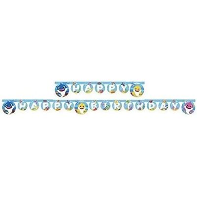 Jadeo Baby Shark Paper Garland - Birthday Party Decor Jadeo Baby Shark Paper Garland - Birthday Party Decor