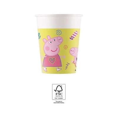 Procos Peppa Pig Einwegbecher - 8 Stück - Mehrfarben Procos Peppa Pig Einwegbecher - 8 Stück - Mehrfarben