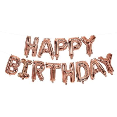 Decorata Party Ballon d'Anniversaire Rose Gold - Décoration - Publicité Decorata Party Ballon d'Anniversaire Rose Gold - Décoration - Publicité