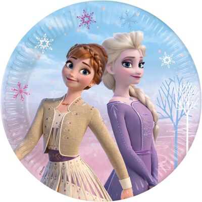 Frozen Wind Spirit Cardboard Tallrikar - 8-pack - 23cm Frozen Wind Spirit Cardboard Tallrikar - 8-pack - 23cm