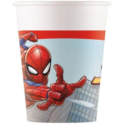 Amscan Modèle 728.93864 Gobelet Jetable - Spider-Man - 8 pcs, 200 ml - Publicité Amscan Modèle 728.93864 Gobelet Jetable - Spider-Man - 8 pcs, 200 ml - Publicité