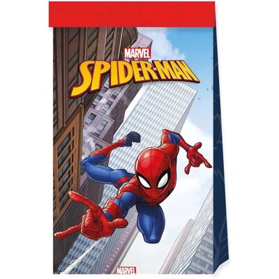 Jadeo Spiderman Fighter Party Bags - 4 Paper Bags, 22x13cm Jadeo Spiderman Fighter Party Bags - 4 Paper Bags, 22x13cm