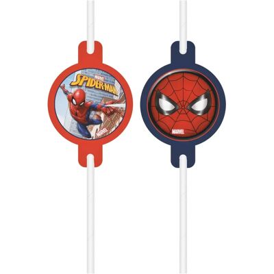 Procos Pailles en Papier Spider-Man - 4 pcs Procos Pailles en Papier Spider-Man - 4 pcs