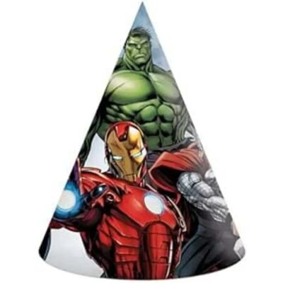 Procos Narozeninové klobouky Avengers - 6 ks Procos Narozeninové klobouky Avengers - 6 ks
