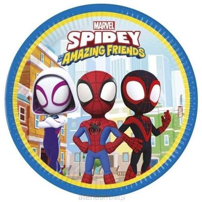 Decorata Party Multi-kleuren Spidey Papieren Bordjes - 8 Stuks - 23 Cm Decorata Party Multi-kleuren Spidey Papieren Bordjes - 8 Stuks - 23 Cm
