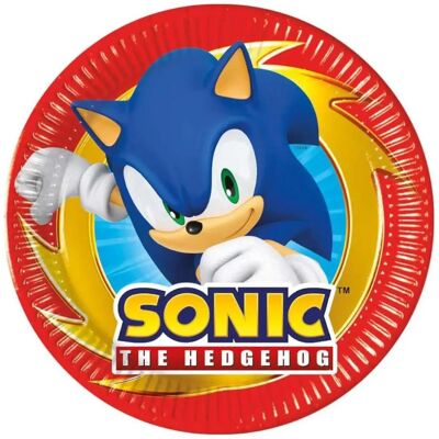 Piatti di carta Sonic 8 pezzi - 20 cm FSC Piatti di carta Sonic 8 pezzi - 20 cm FSC