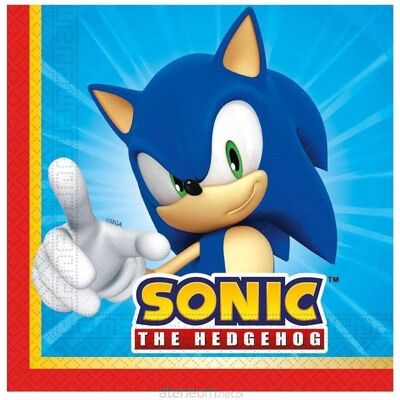 Sonic & Tails 33x33cm - Guardanapos Sonic & Tails 33x33cm - Guardanapos