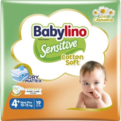 Pannolini Babylino Sensitive Cotton Soft No4+ - Prodotti per Bambini Pannolini Babylino Sensitive Cotton Soft No4+ - Prodotti per Bambini