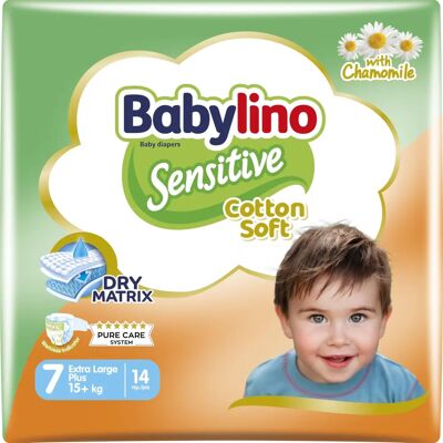 Babylino Sensitive Windeln Größe 7 - 15+kg, 14 Stück Babylino Sensitive Windeln Größe 7 - 15+kg, 14 Stück
