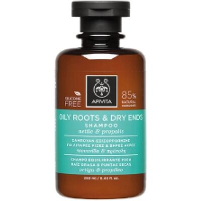 Champô Apivita Raízes Oleosas & Pontas Secas (250 ml) Champô Apivita Raízes Oleosas & Pontas Secas (250 ml)