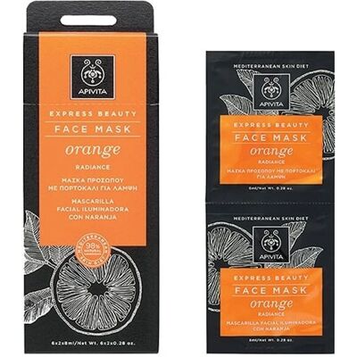 Apivita Express Beauty - Orange Illuminating Face Mask 2x8ml Apivita Express Beauty - Orange Illuminating Face Mask 2x8ml