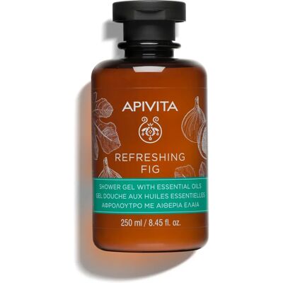 Gel de Banho Refrescante de Figo da Apivita - Óleos Essenciais - 250ml Gel de Banho Refrescante de Figo da Apivita - Óleos Essenciais - 250ml