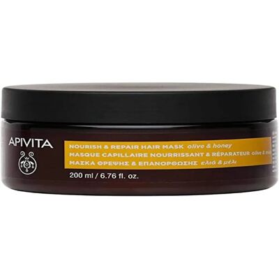 Máscara Nutritiva e Reparadora Apivita com Azeite de Oliva e Mel - Máscara Capilar Máscara Nutritiva e Reparadora Apivita com Azeite de Oliva e Mel - Máscara Capilar