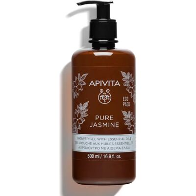 Apivita Puhdas Jasmiini Suihkugeeli - Kosteuttava - 500ml Apivita Puhdas Jasmiini Suihkugeeli - Kosteuttava - 500ml