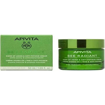 Apivita Bee Radiant Zeichen der Hautalterung & Anti-Fatigue Creme mit reicher Textur (50 ml) Apivita Bee Radiant Zeichen der Hautalterung & Anti-Fatigue Creme mit reicher Textur (50 ml)