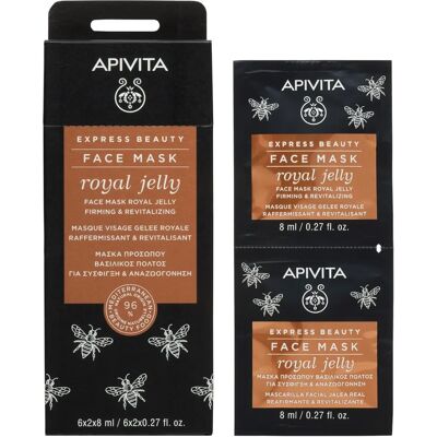 Apivita Royal Jelly Anti-aging Face Mask - 2 x 8 ml Apivita Royal Jelly Anti-aging Face Mask - 2 x 8 ml