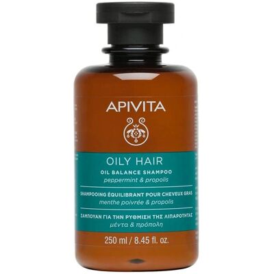 Apivita Ölbalancierendes Shampoo mit Pfefferminz & Propolis Apivita Ölbalancierendes Shampoo mit Pfefferminz & Propolis